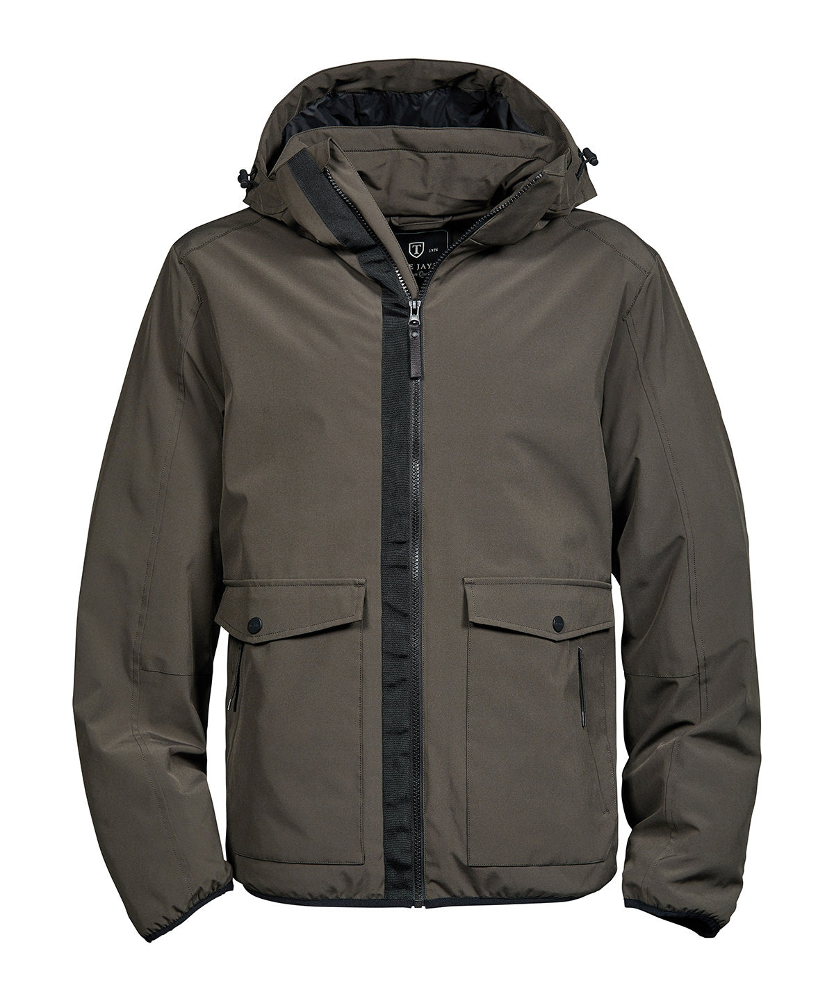 Tee Jays Urban adventure jacket in Dark Olive, front view