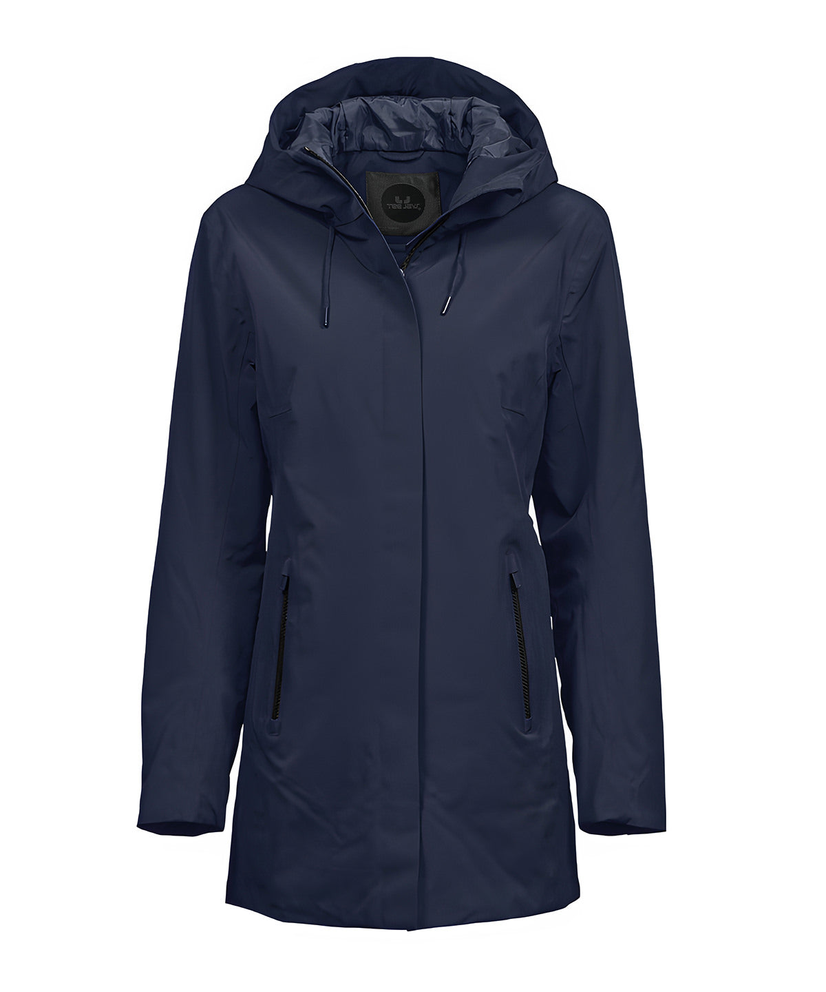 Tee Jays Women’s all weather parka in Deep Navy, front view