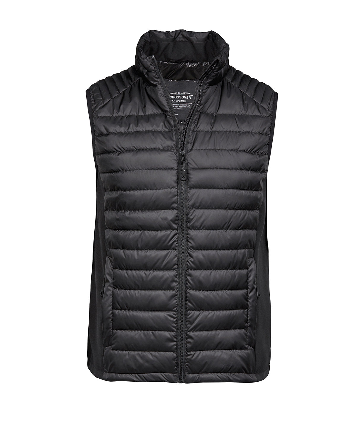 Tee Jays Crossover bodywarmer in Black/Black/Black, front view