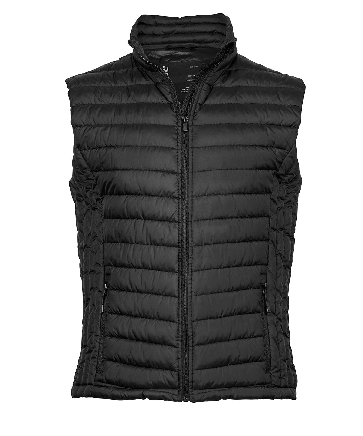 Tee Jays Zepelin bodywarmer in Black, front view