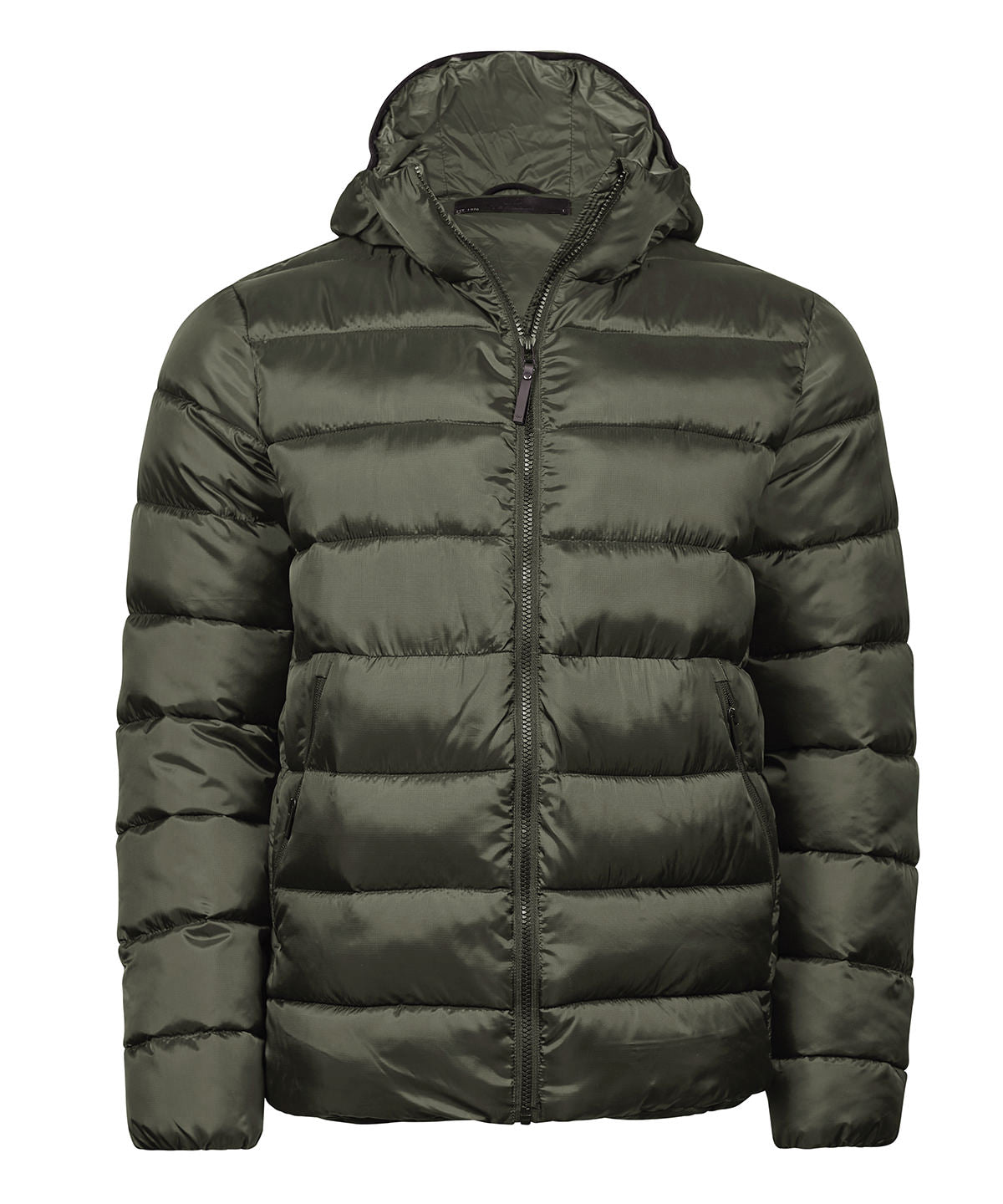 Tee Jays Lite hooded jacket in Deep Green, front view