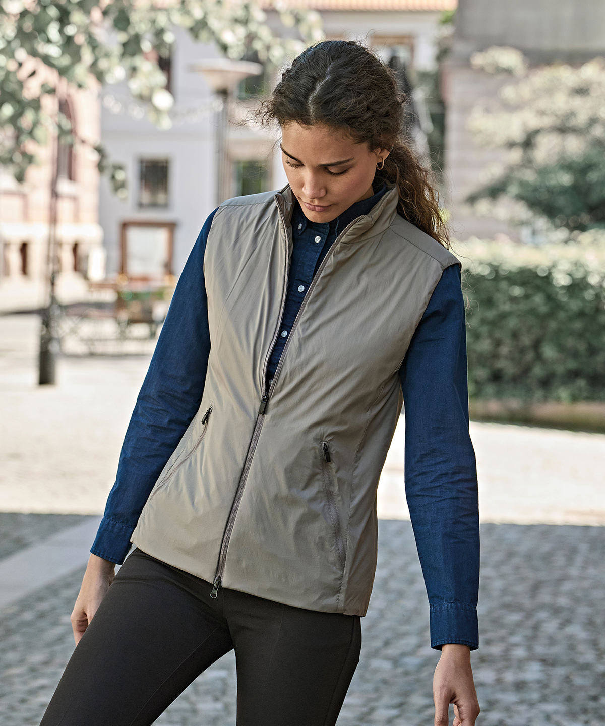 Tee Jays Women’s PureLite bodywarmer, lifestyle photo