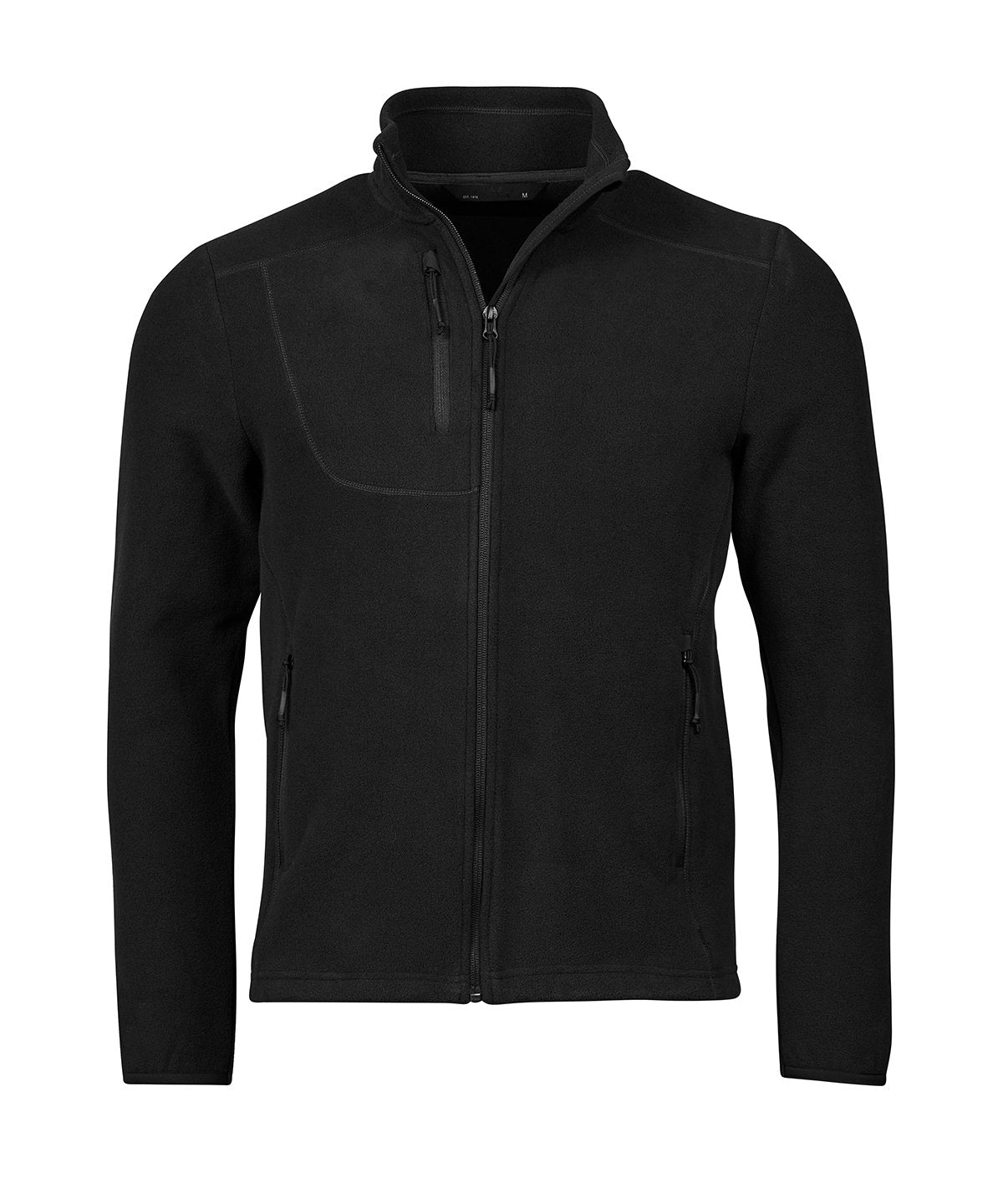 Tee Jays Trail fleece in Black, front view