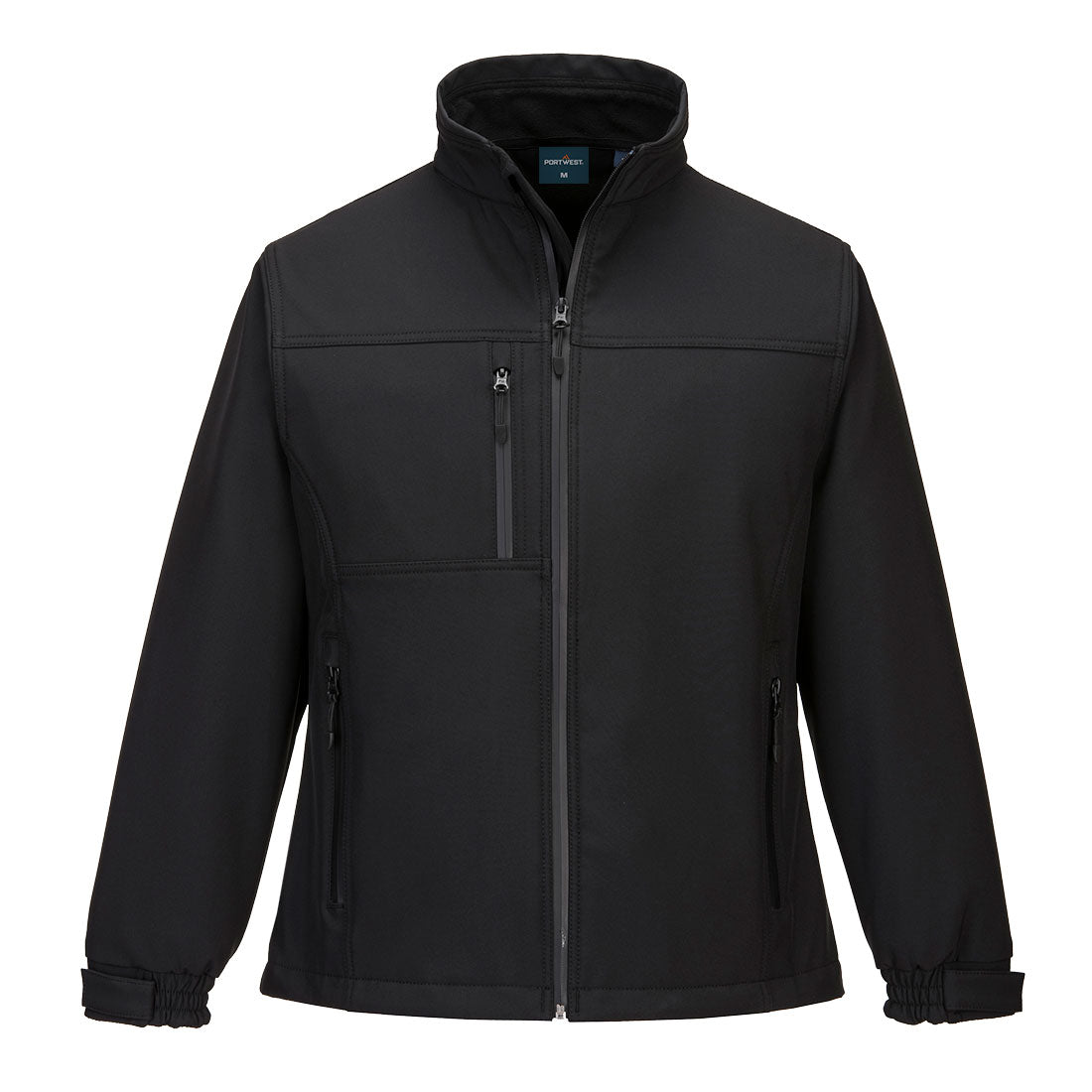 Portwest Charlotte Women's Softshell in Black, main product image