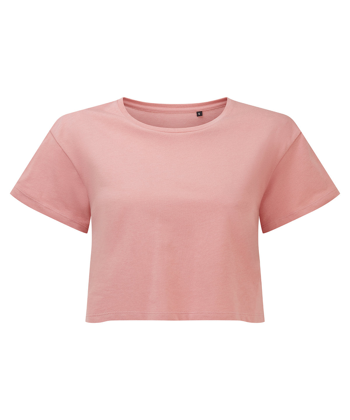 TriDri Women's crop top in Dusky Pink, front view
