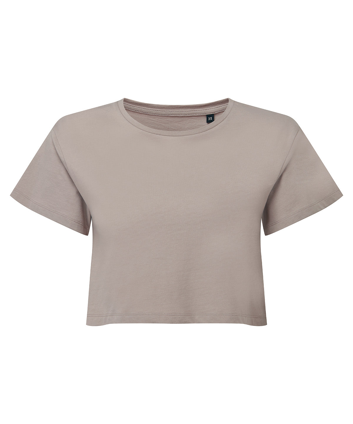 TriDri Women's crop top in Stone, front view