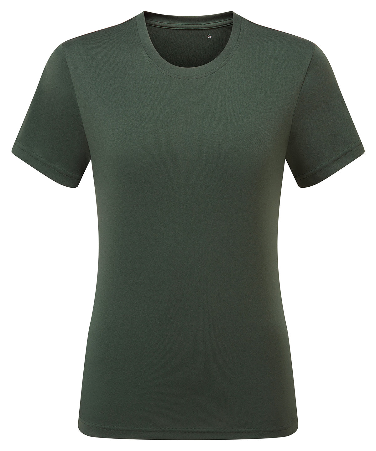TriDri Women's performance t-shirt in Bottle, front view