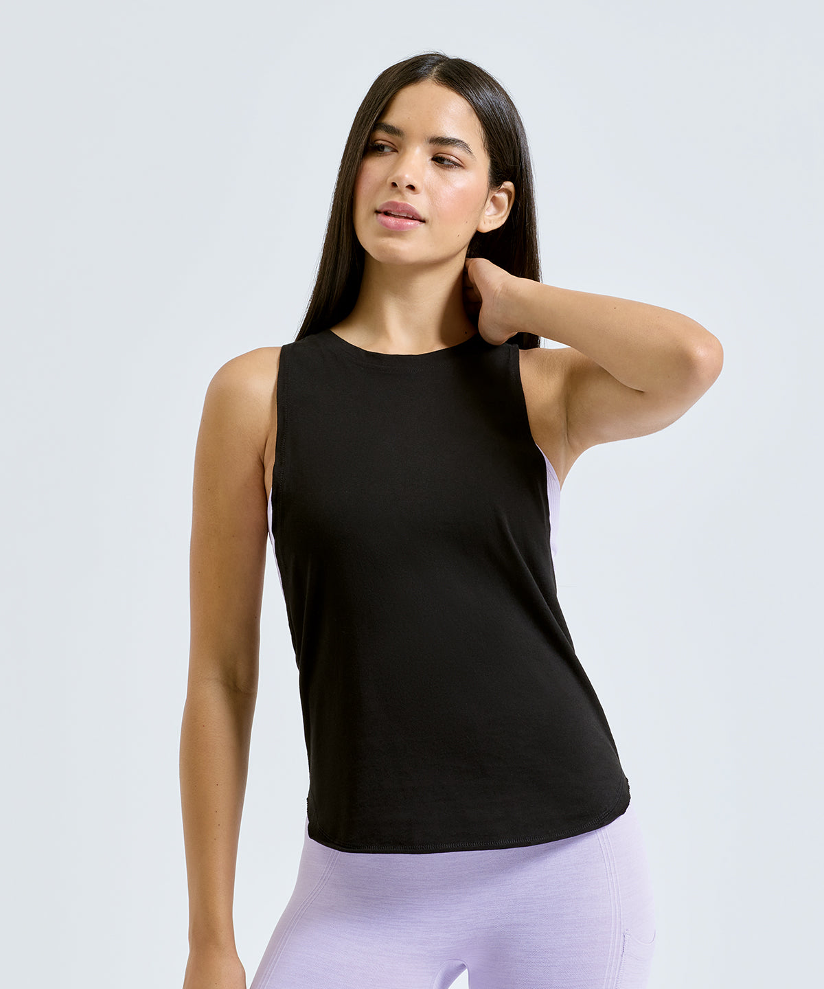 TriDri Women's organic tank top, lifestyle photo