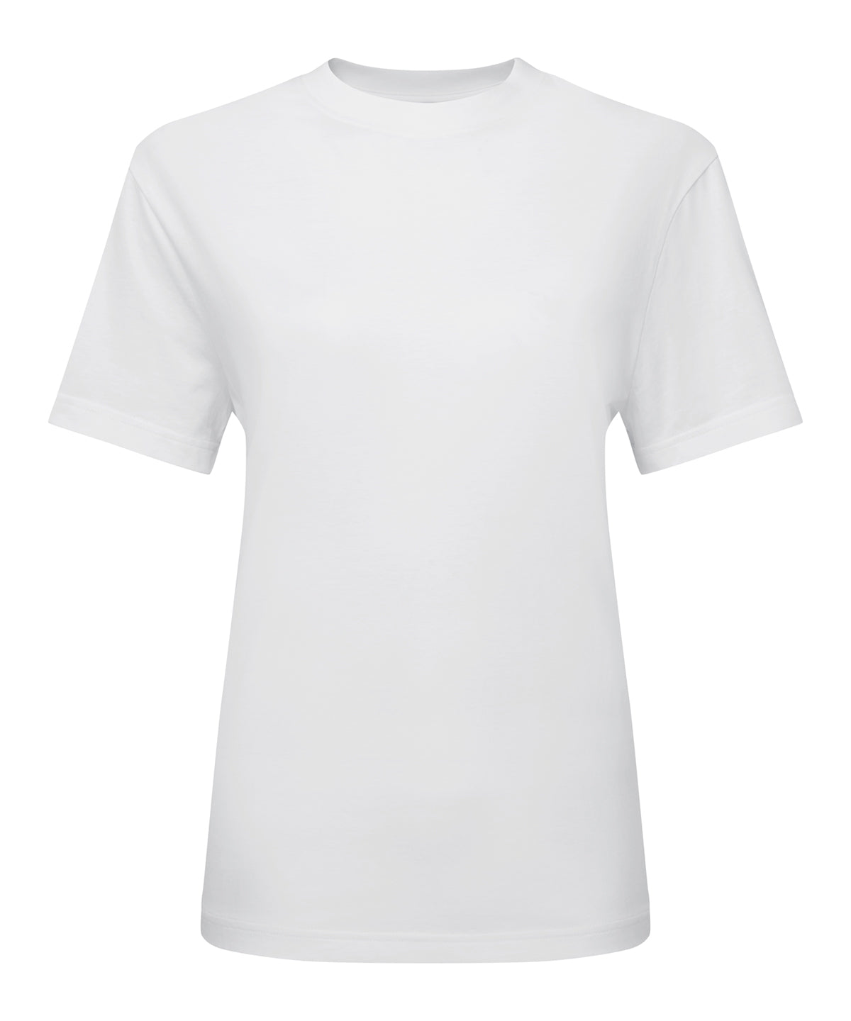 TriDri Women's organic boxy oversized t-shirt in White, front view