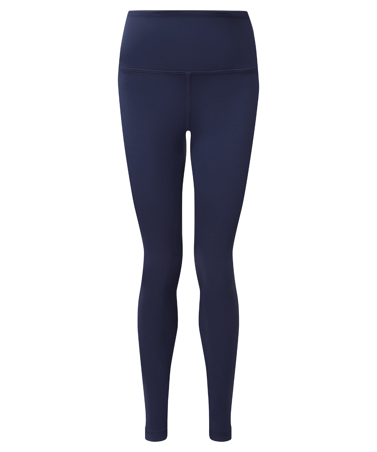 TriDri Kids recycled performance leggings in Navy, front view