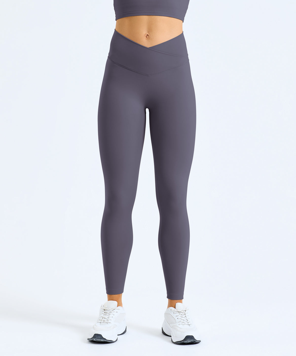 TriDri Women's recycled luxe leggings, lifestyle photo