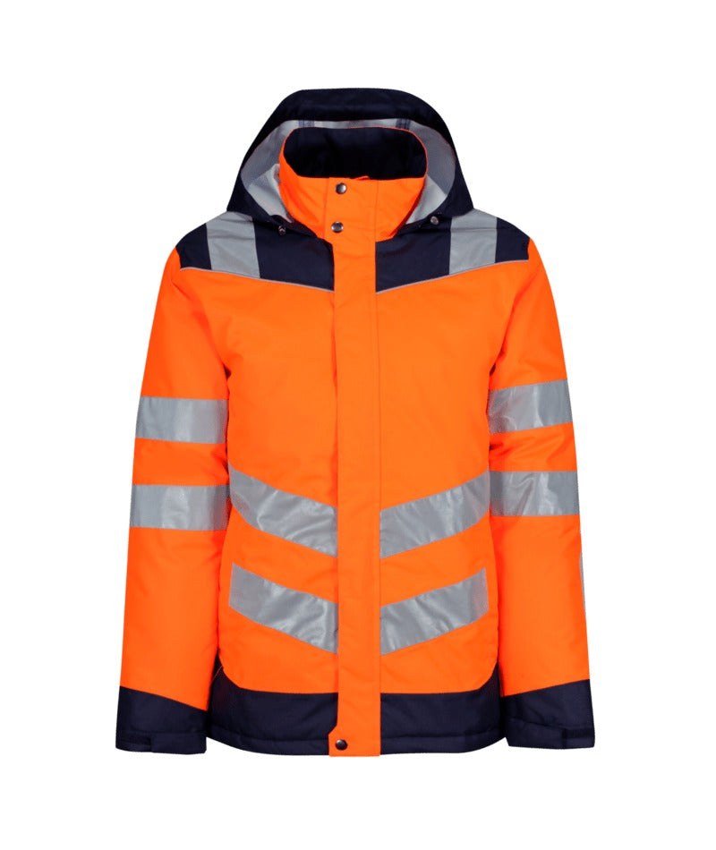 Regatta Professional - Men's Hi-Vis Powercell 5000 Thermogen Heated Jacket - Orange/Navy