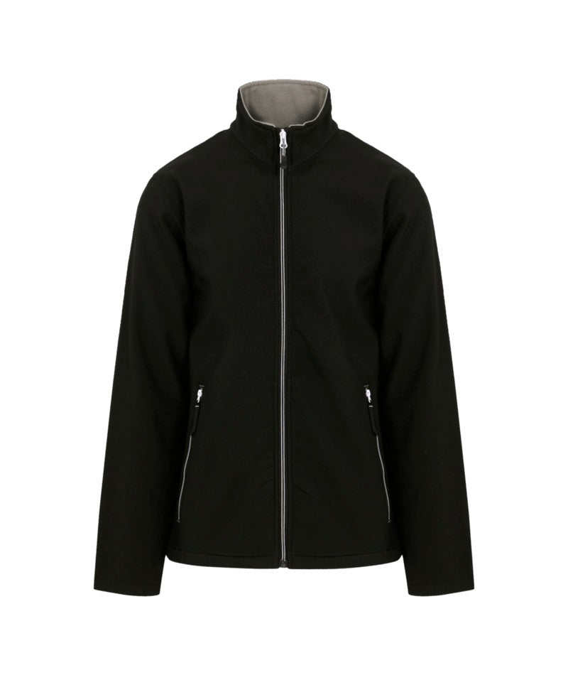 Regatta Professional - Men's Ascender 2 Layer Softshell Jacket - Blk/MinrlGry