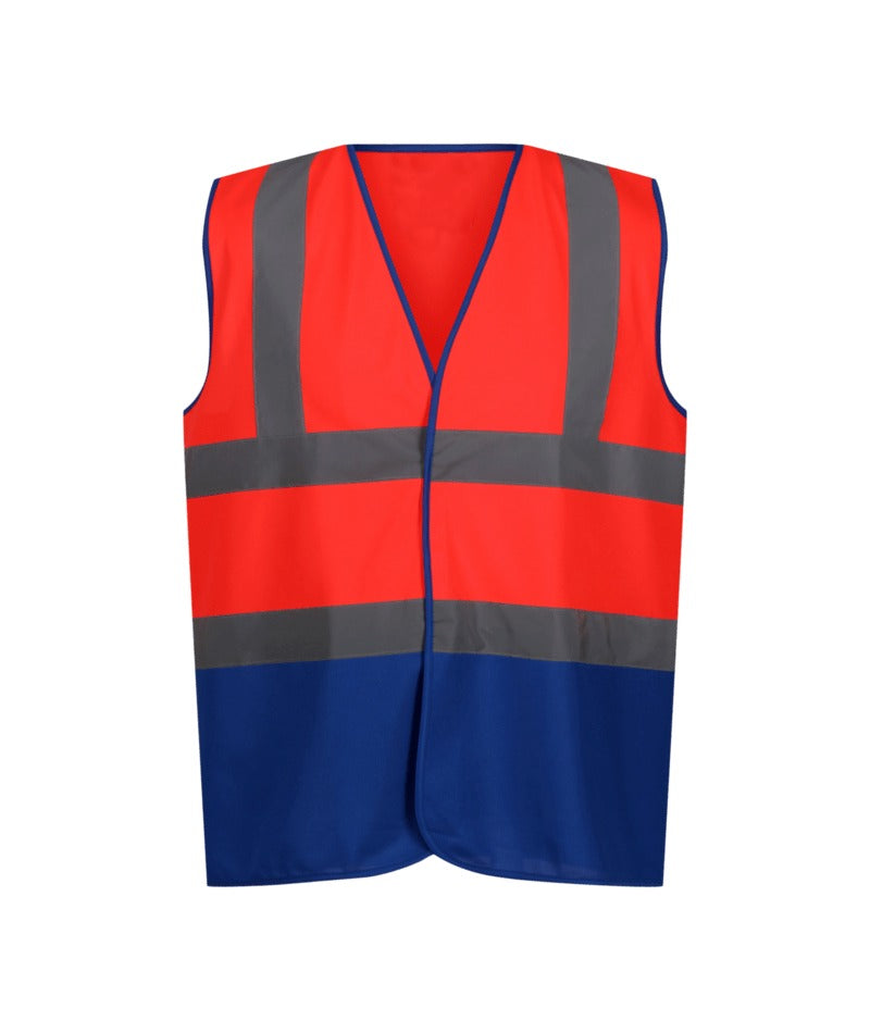 Regatta Professional - Men's Two Tone Hi-Vis Vest - FlurRd/RuBlu