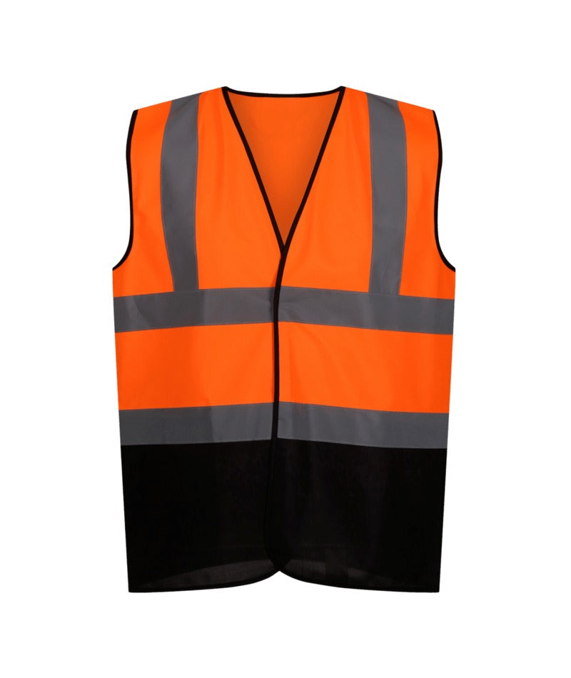 Regatta Professional - Men's Two Tone Hi-Vis Vest - Fluro Orange/Black