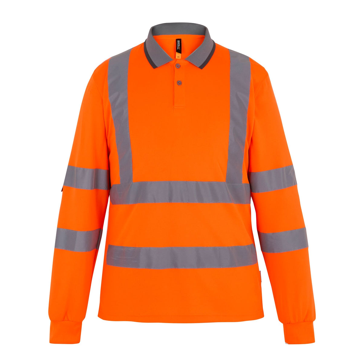 Regatta Professional TRS324 Hi-Vis Pro Contract L/s Polo – Orange (front)