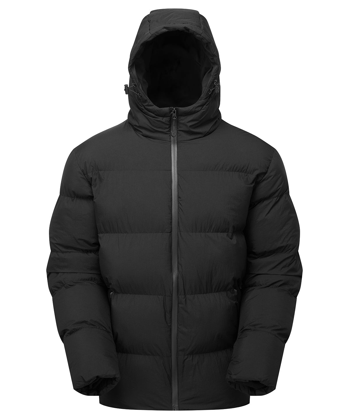 2786 Recycled TrailPeak padded jacket in Black, front view