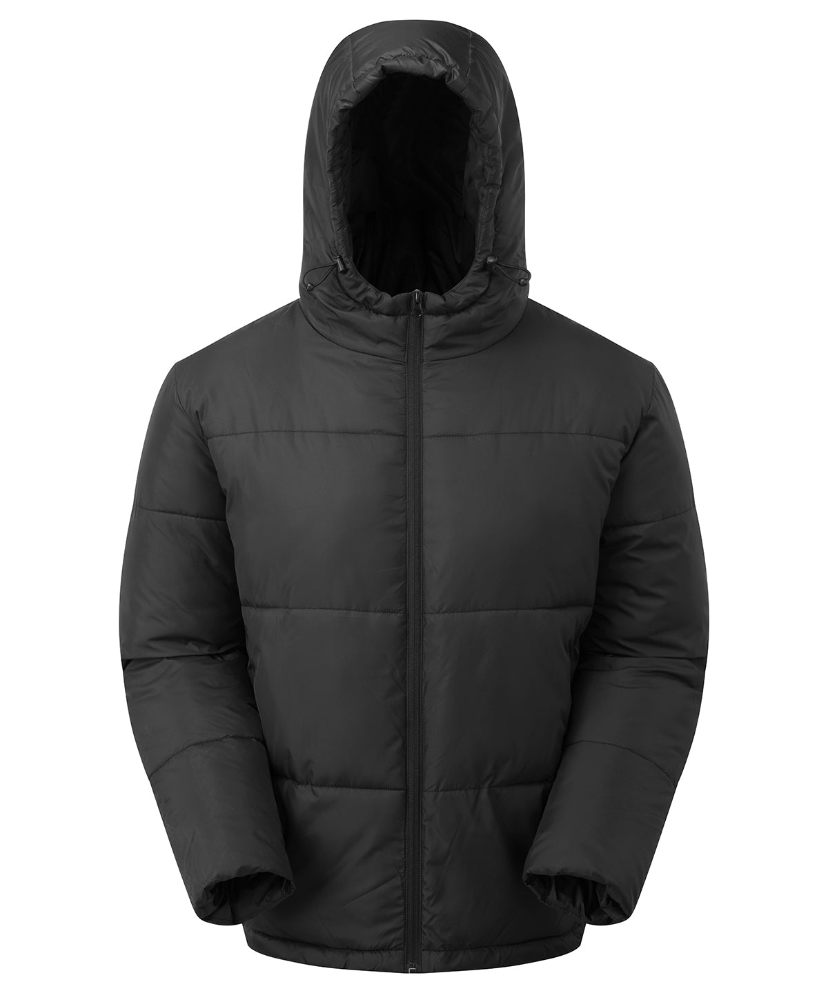 2786 Expanse padded jacket in Black, front view