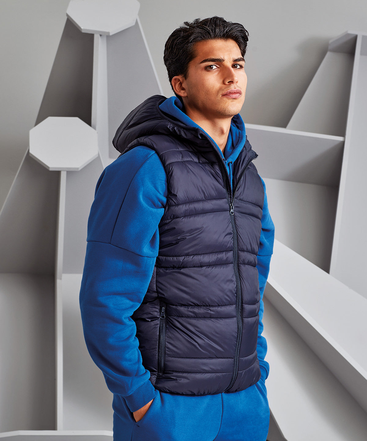 2786 Latitude hooded bodywarmer, lifestyle photo
