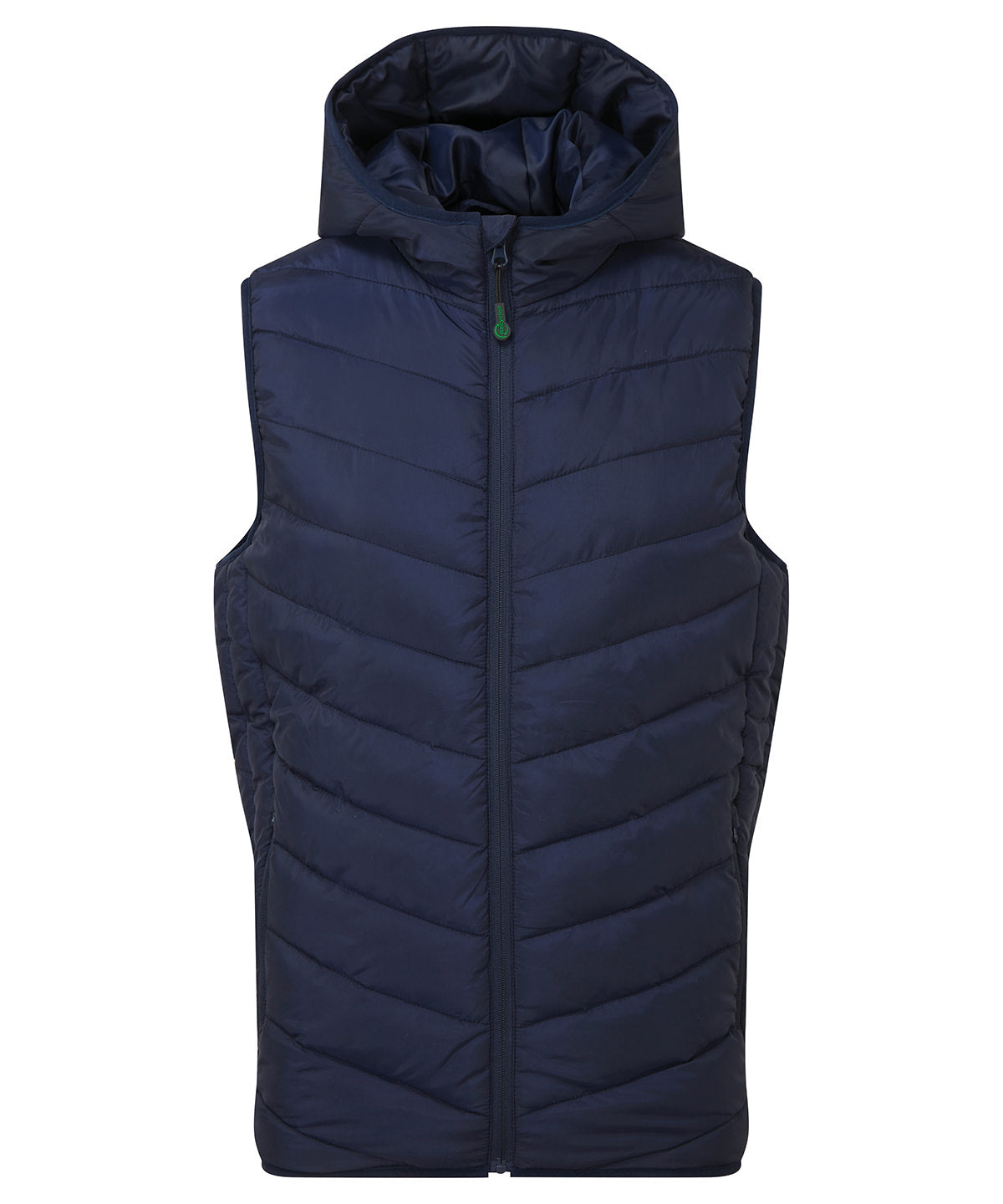 2786 Taurus recycled padded bodywarmer in Navy, front view