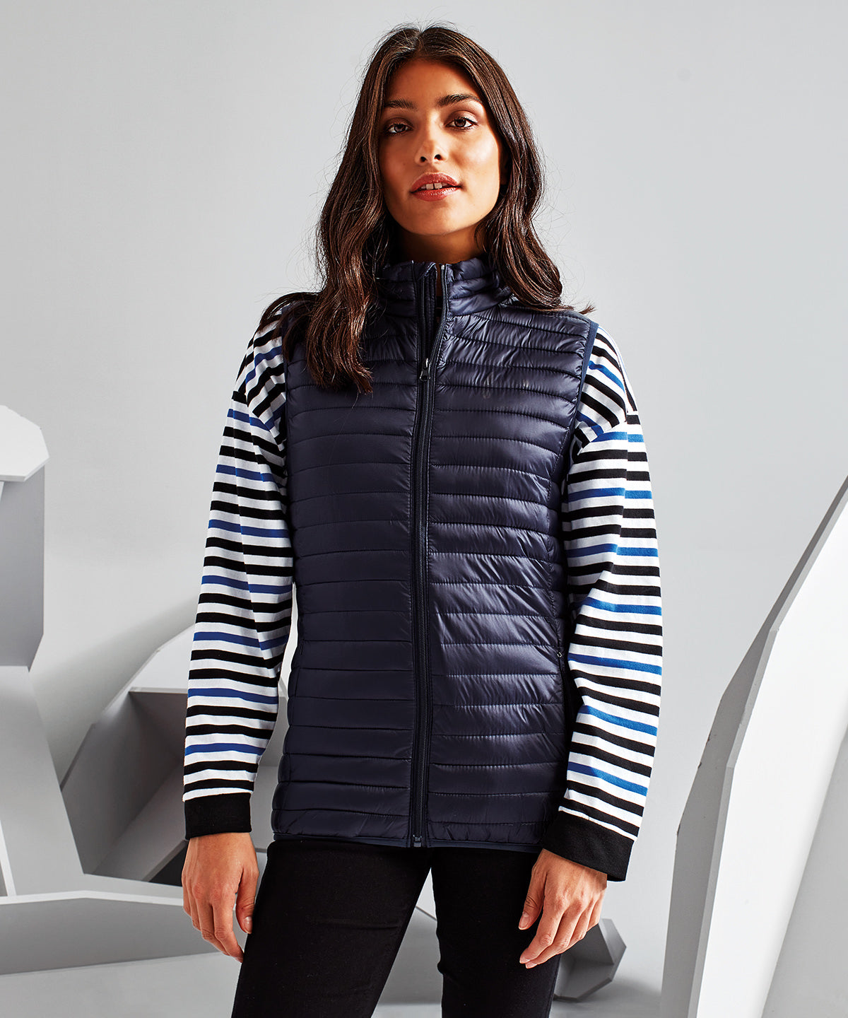 2786 Women's tribe fineline padded gilet, lifestyle photo