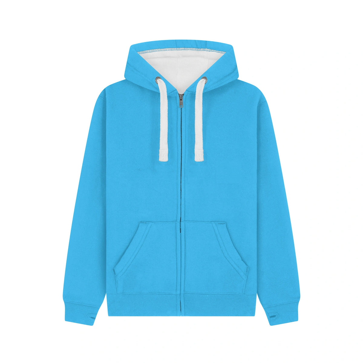 Cotton Ridge W81PF Comet Ultra Premium Zip Hoodie in Tropical Blue