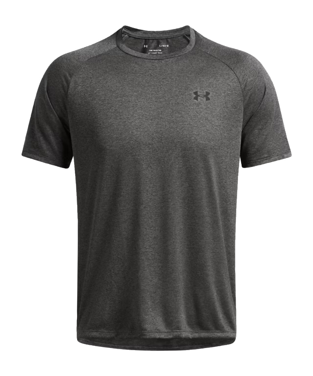 Under Armour Tech short sleeve in Castle Rock Grey/Grey, front view