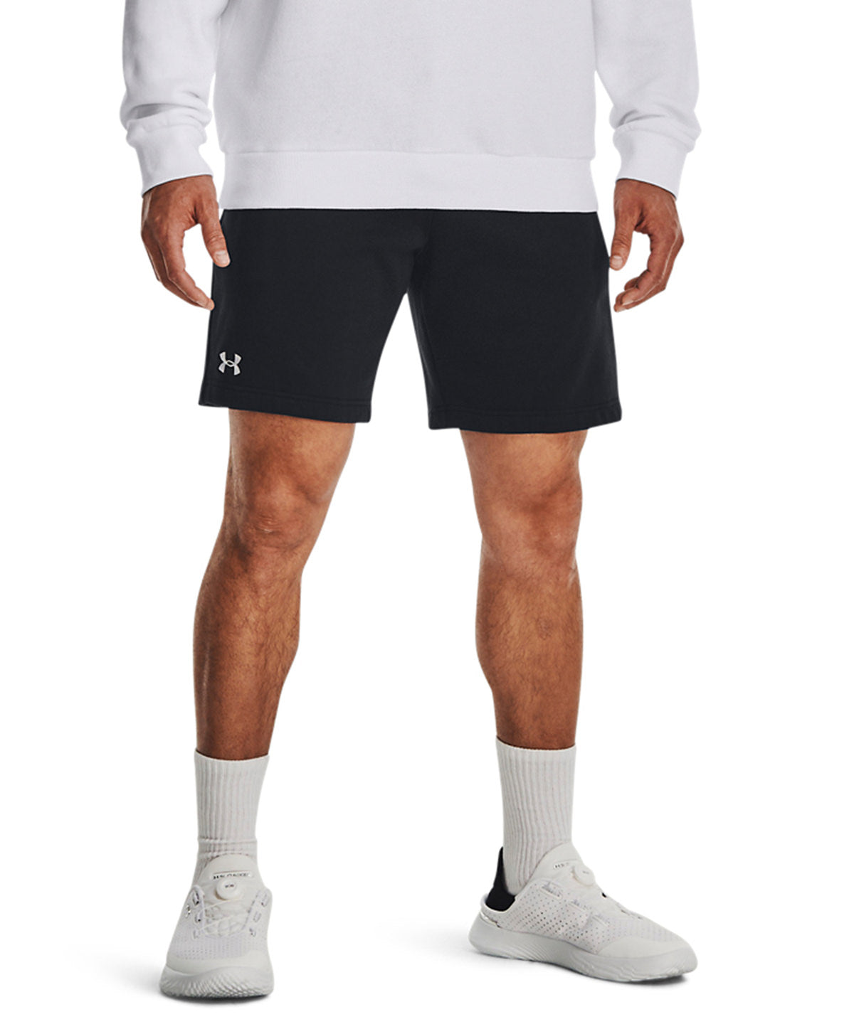 Under Armour UA Rival fleece shorts, lifestyle photo