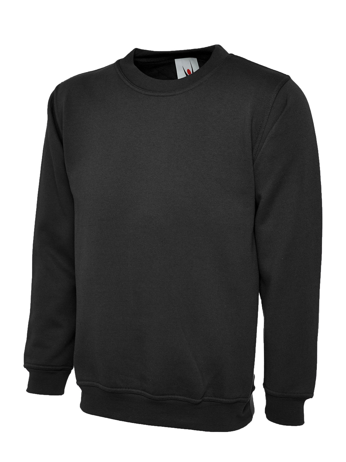 Uneek x5 Polo + x2 Sweatshirt + Regatta Softshell Pack - Uneek UC203 Classic Sweatshirt black front