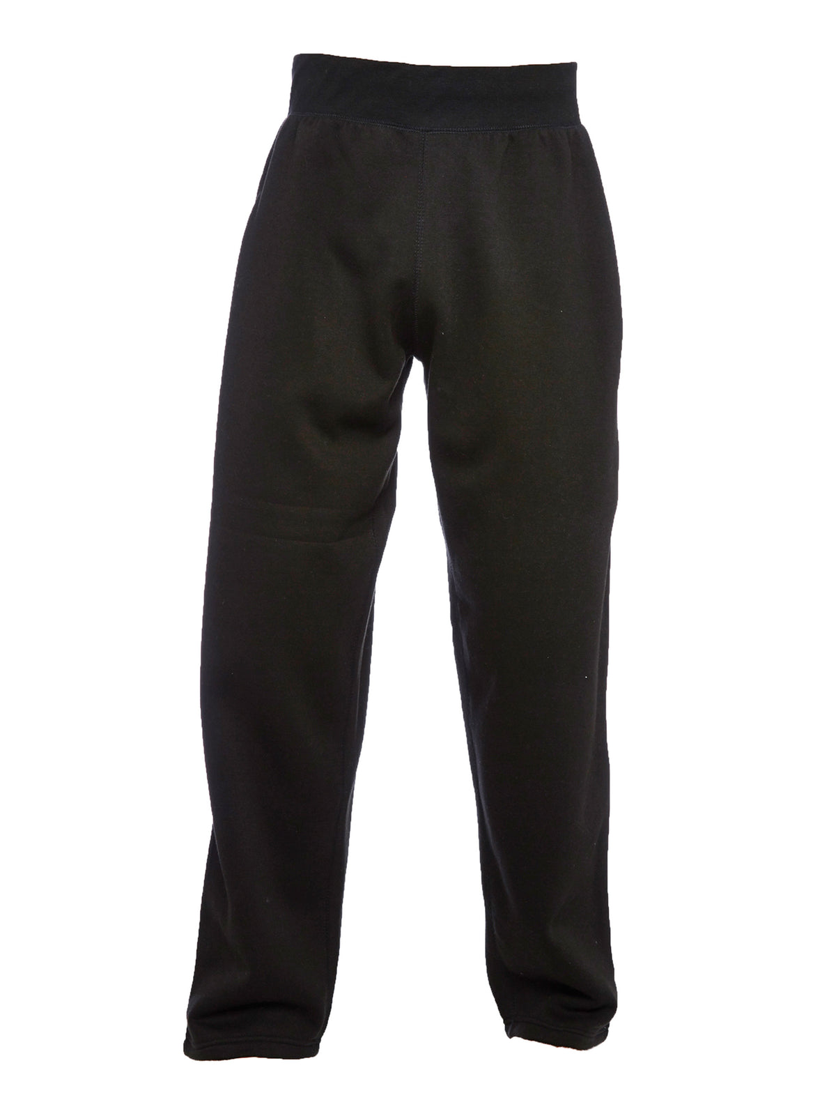 Uneek Childrens Jog Bottoms in Black, back view