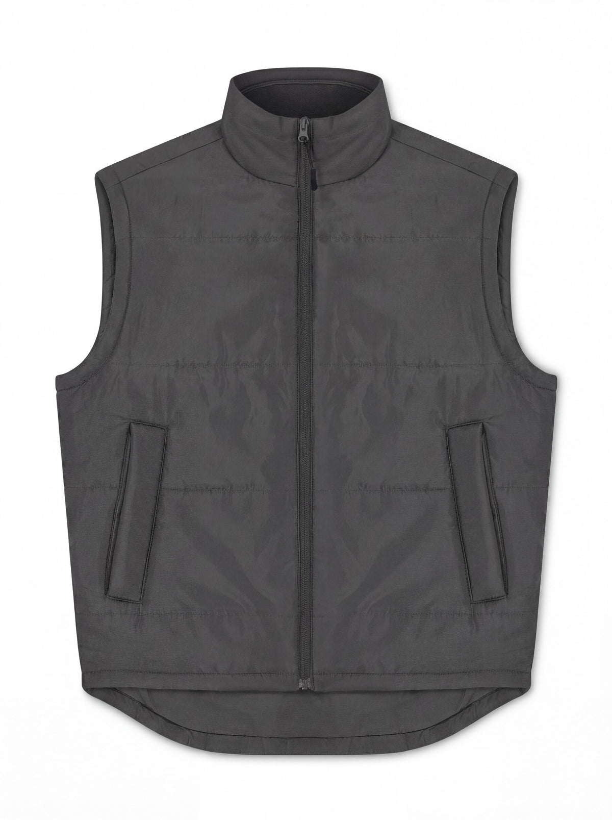 Uneek Padded Bodywarmer in Charcoal, front view