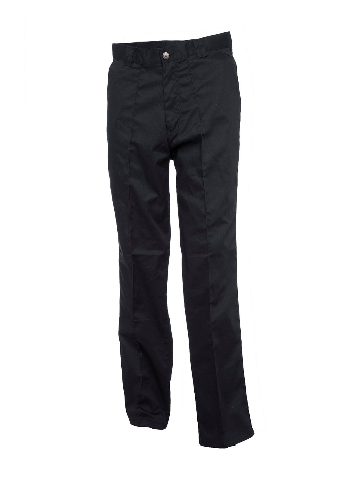 Uneek Workwear Trouser Long in Black, back view
