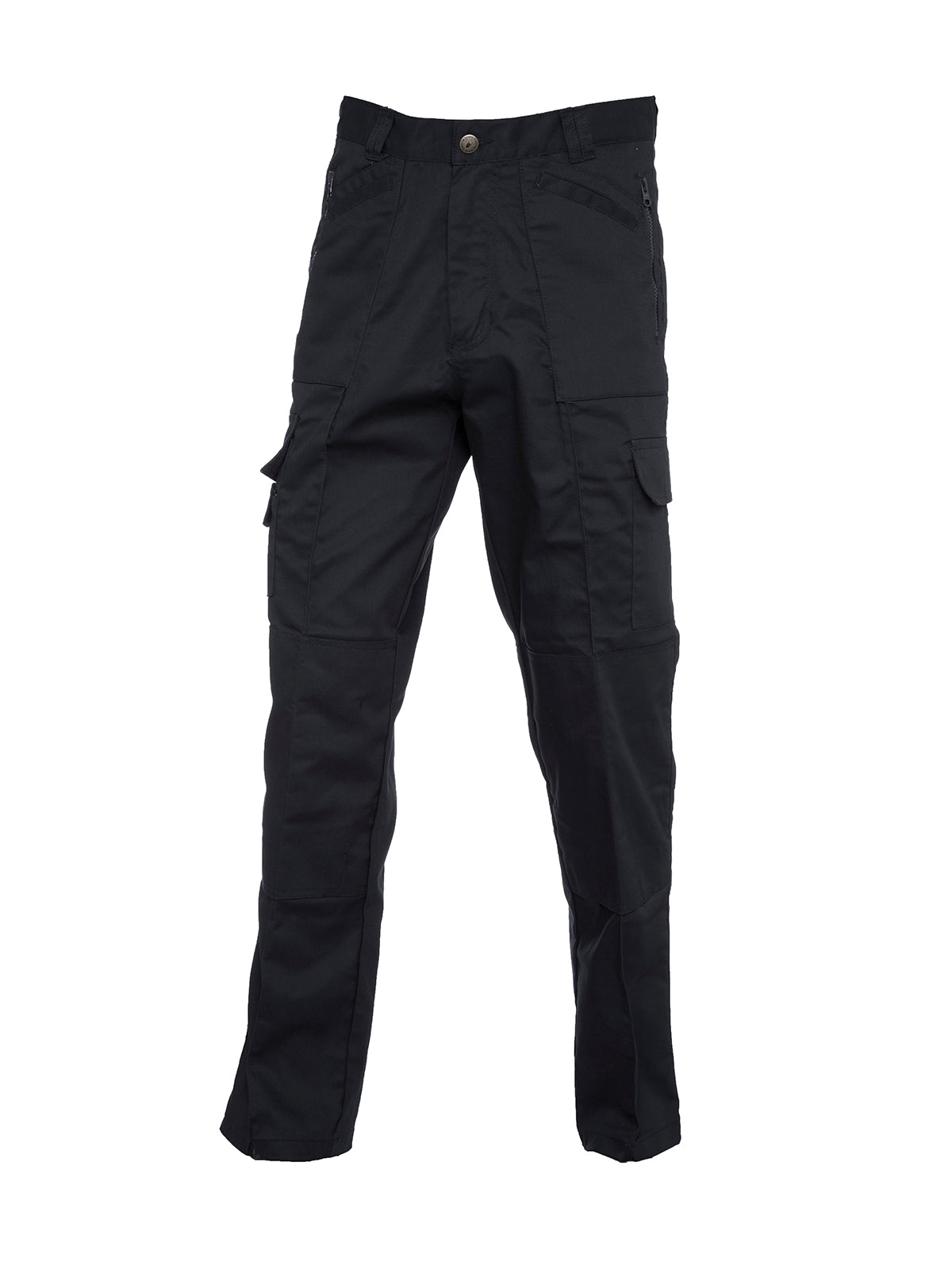 Uneek Action Trouser Regular in Black, back view