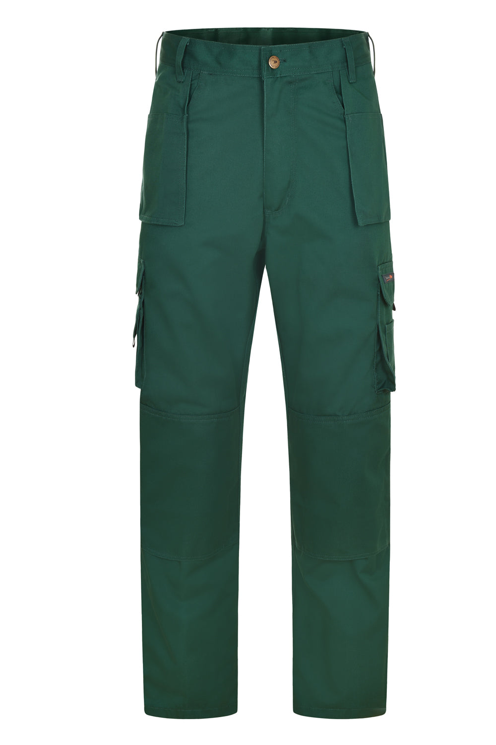 Uneek Super Pro Trouser Long in Bottle Green, front view