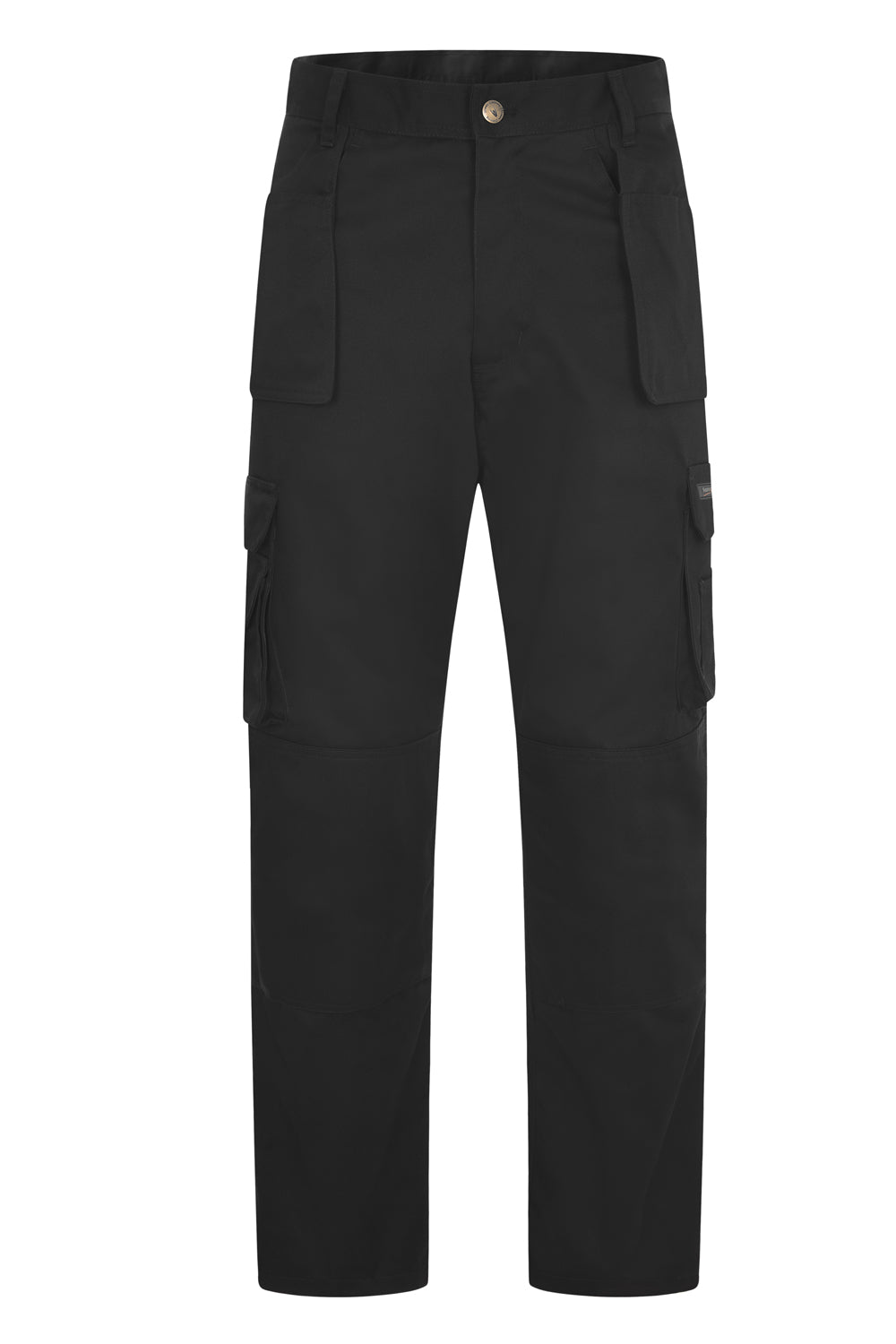 Uneek Super Pro Trouser Regular in Black, back view