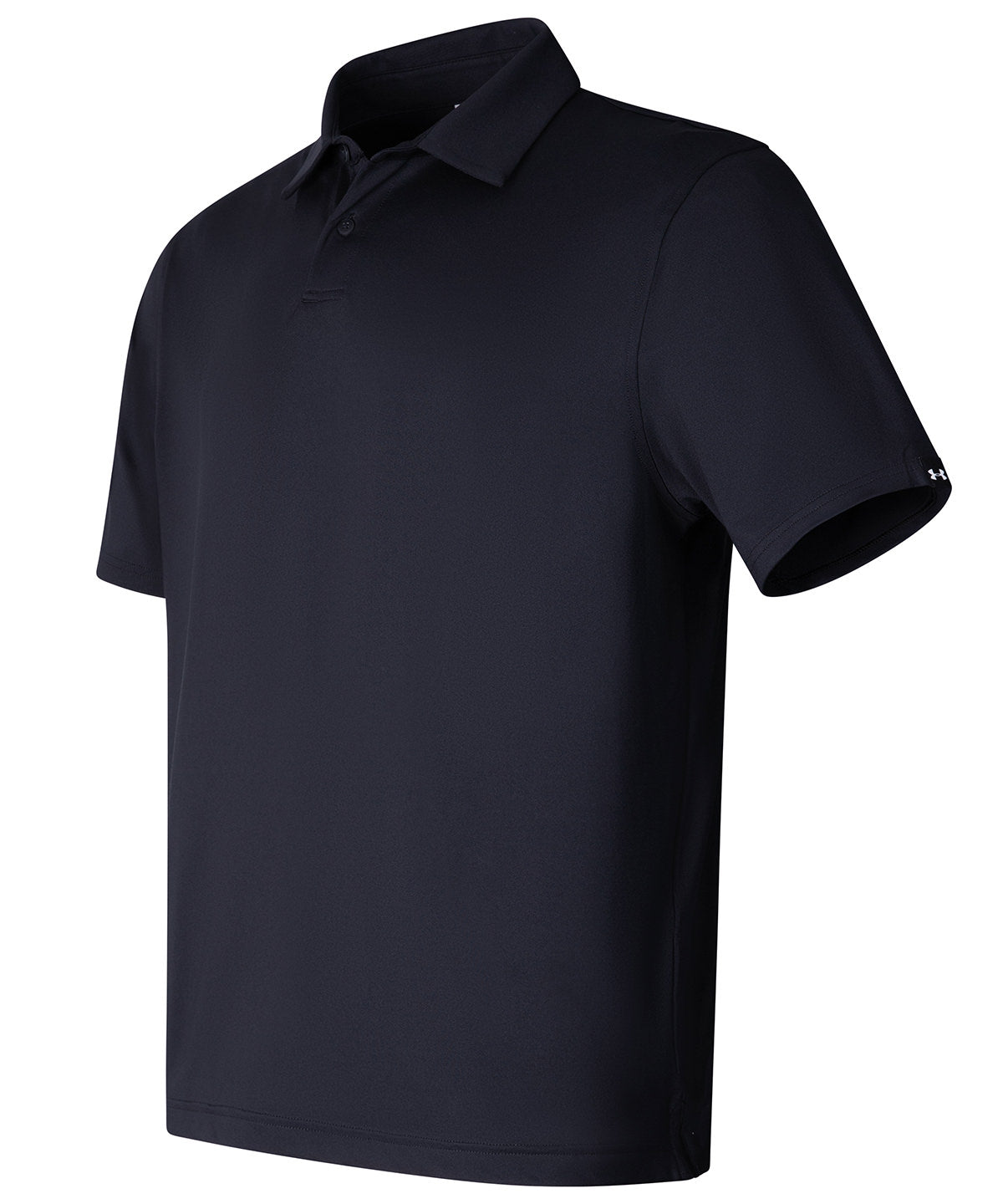 Under Armour Golf UA T2G polo LB in Black, front view