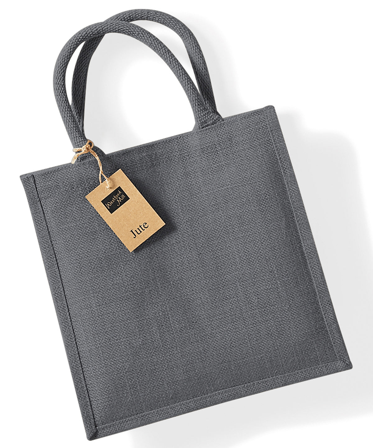 Westford Mill Jute midi tote in Graphite Grey/Graphite Grey, front view