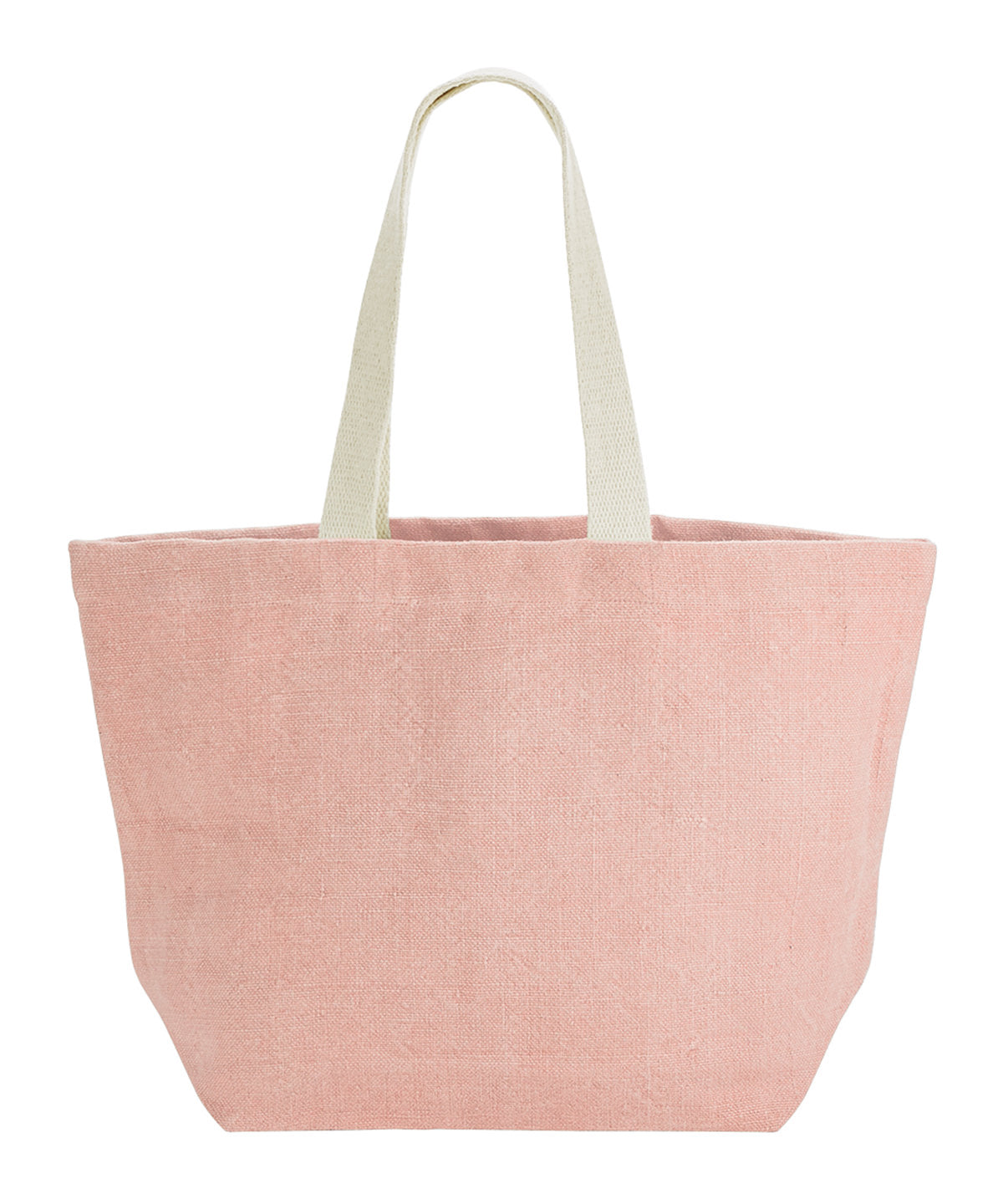 Westford Mill Soft washed jute beach bag in Blossom, front view