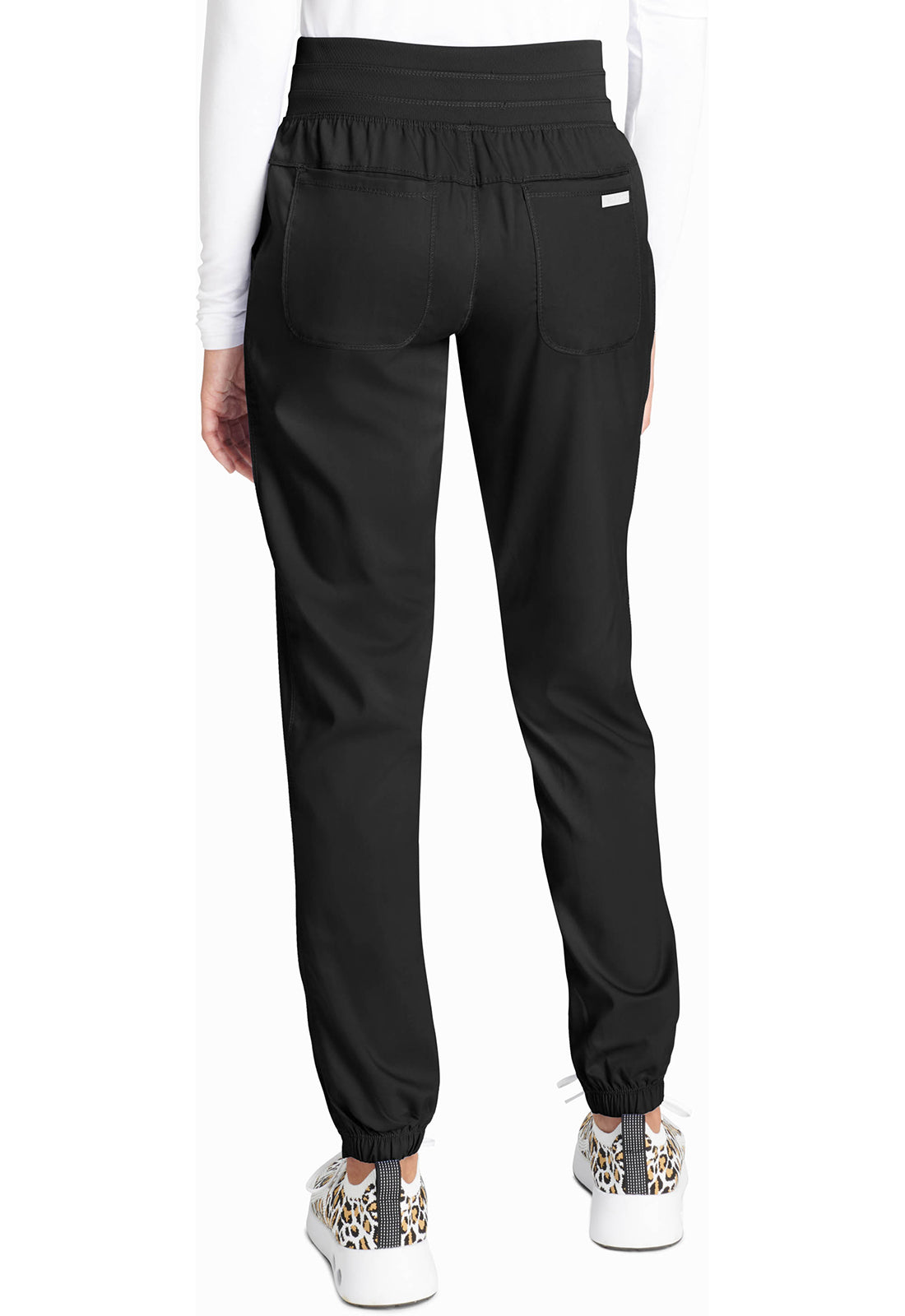 Cherokee WWE011 Natural Rise Jogger - Black (back)