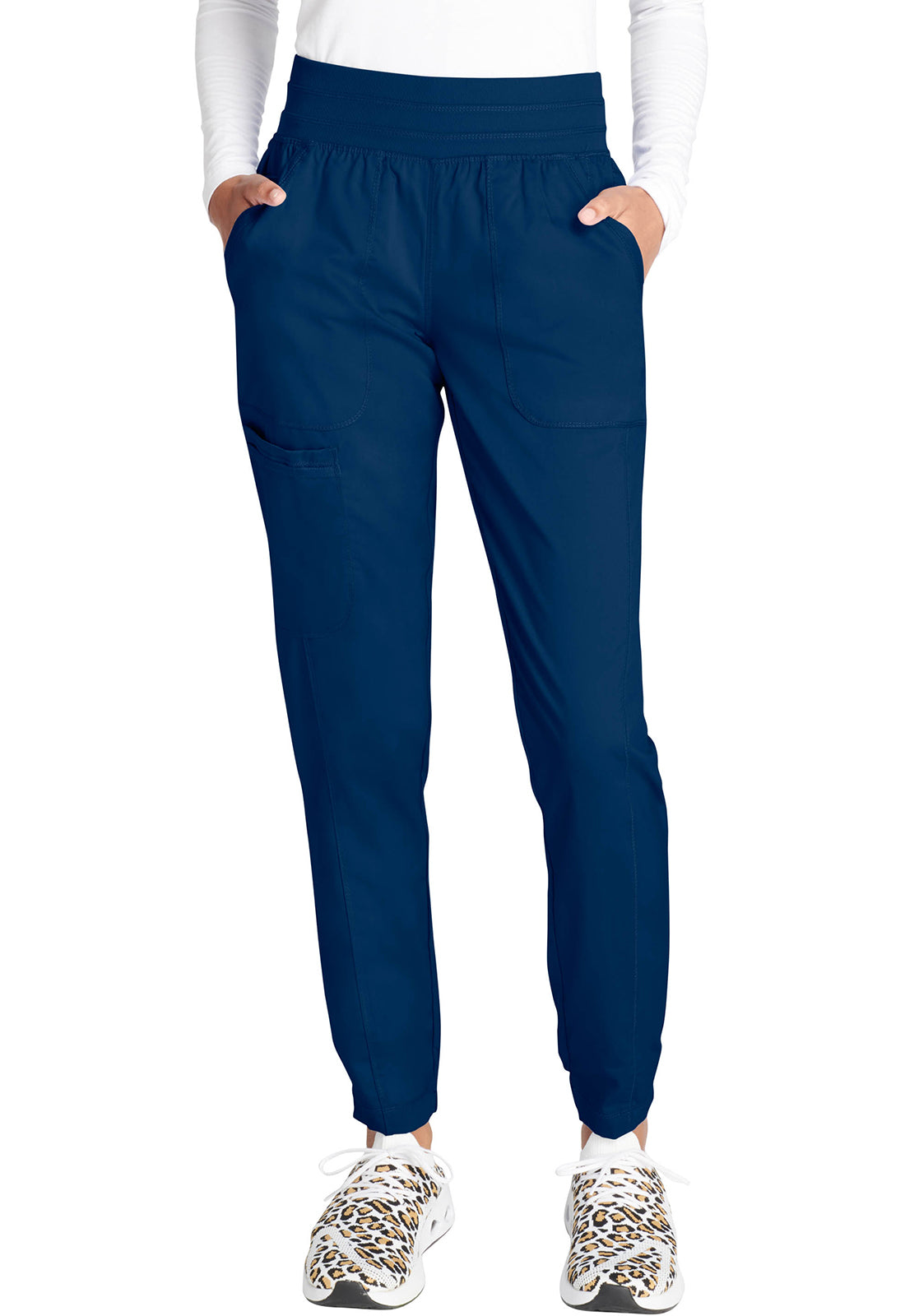 Cherokee WWE011 Natural Rise Jogger - Navy (front)