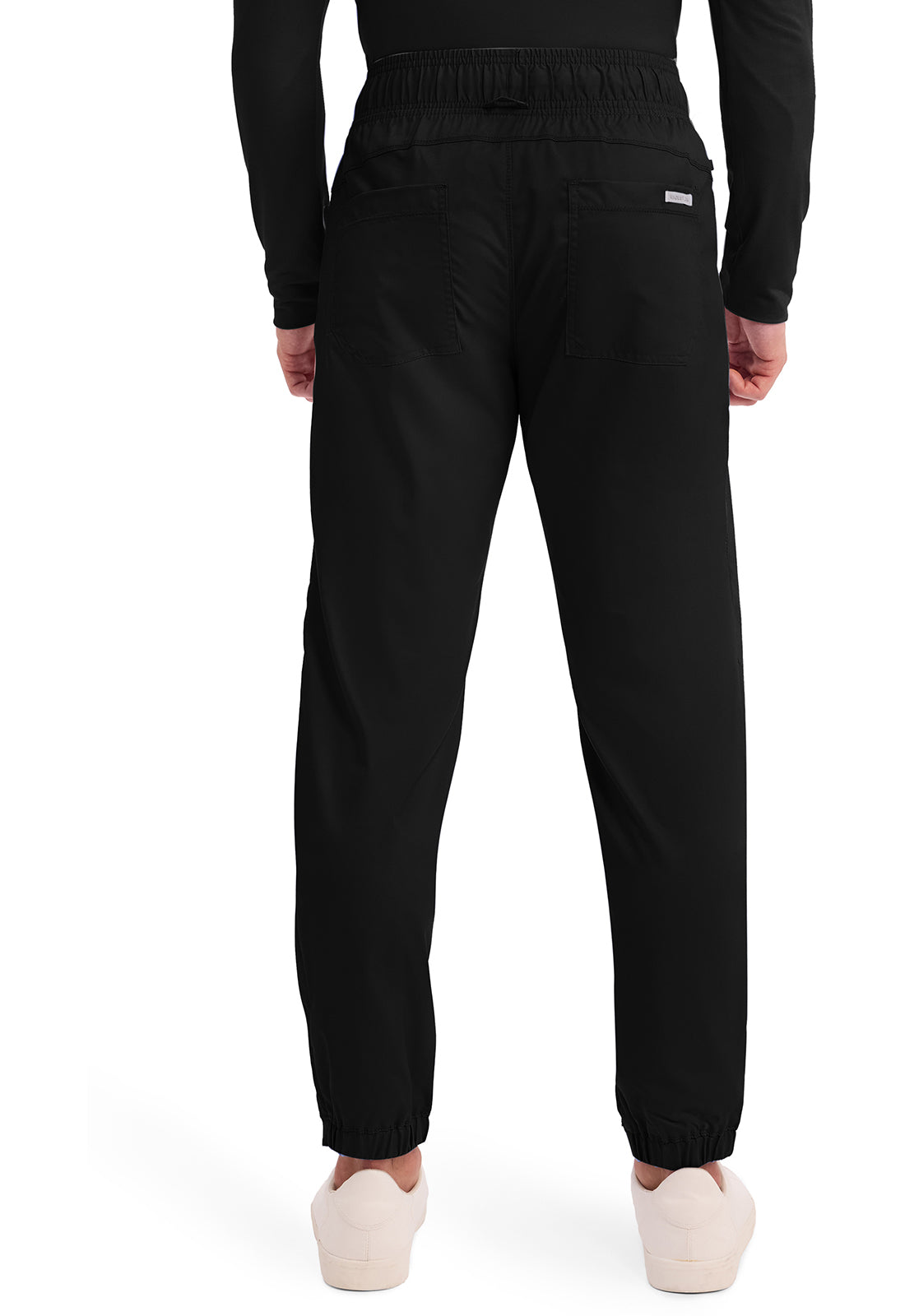 Cherokee WWE012 Men's Natural Rise Jogger - Black (back)