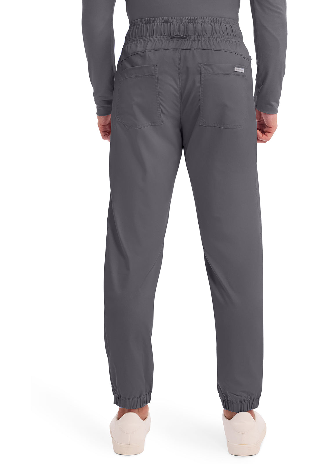 Cherokee WWE012 Men's Natural Rise Jogger - Pewter (back)