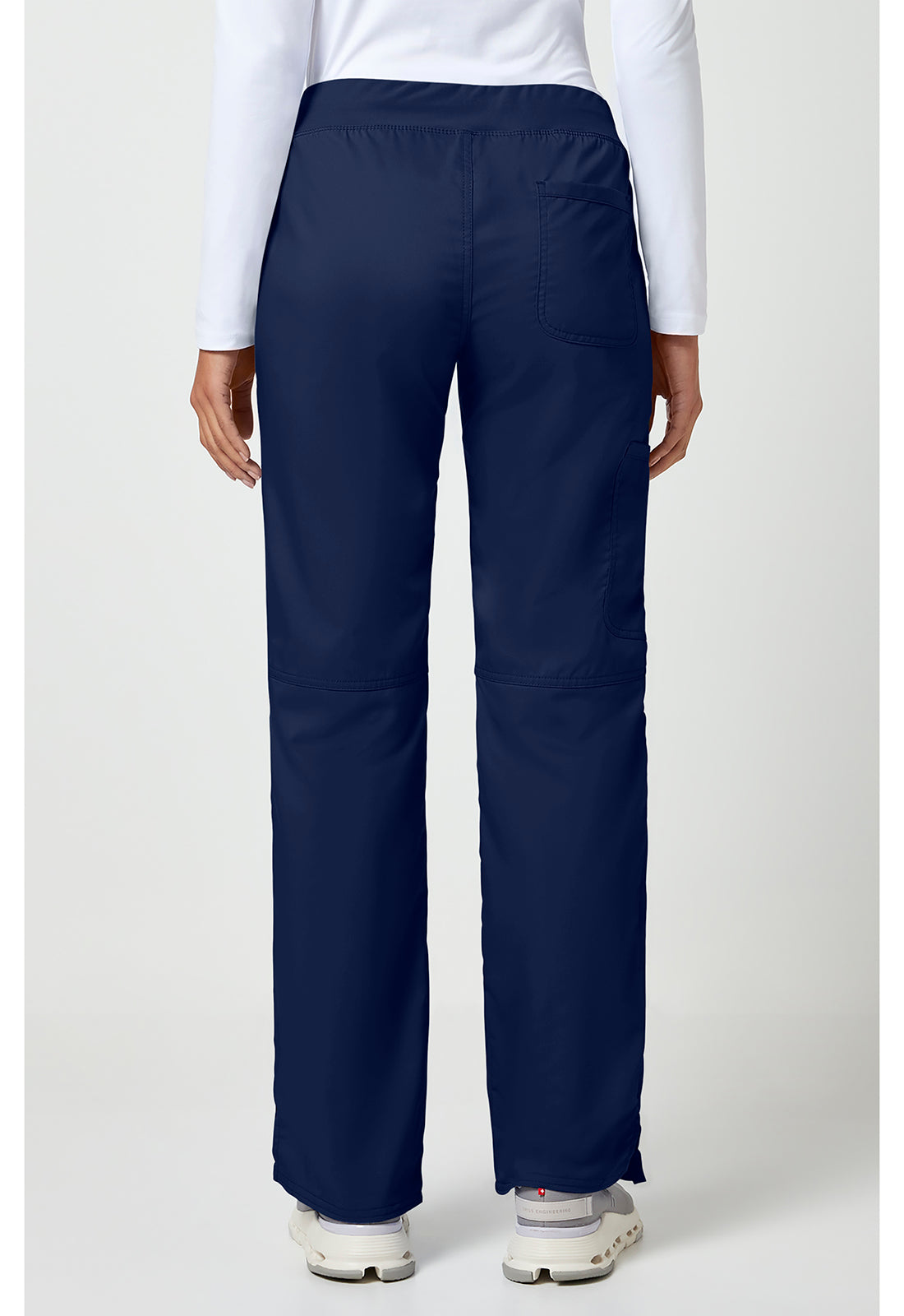 Cherokee WWE110 Mid Rise Straight Leg Pull-on Pant - Navy (back)