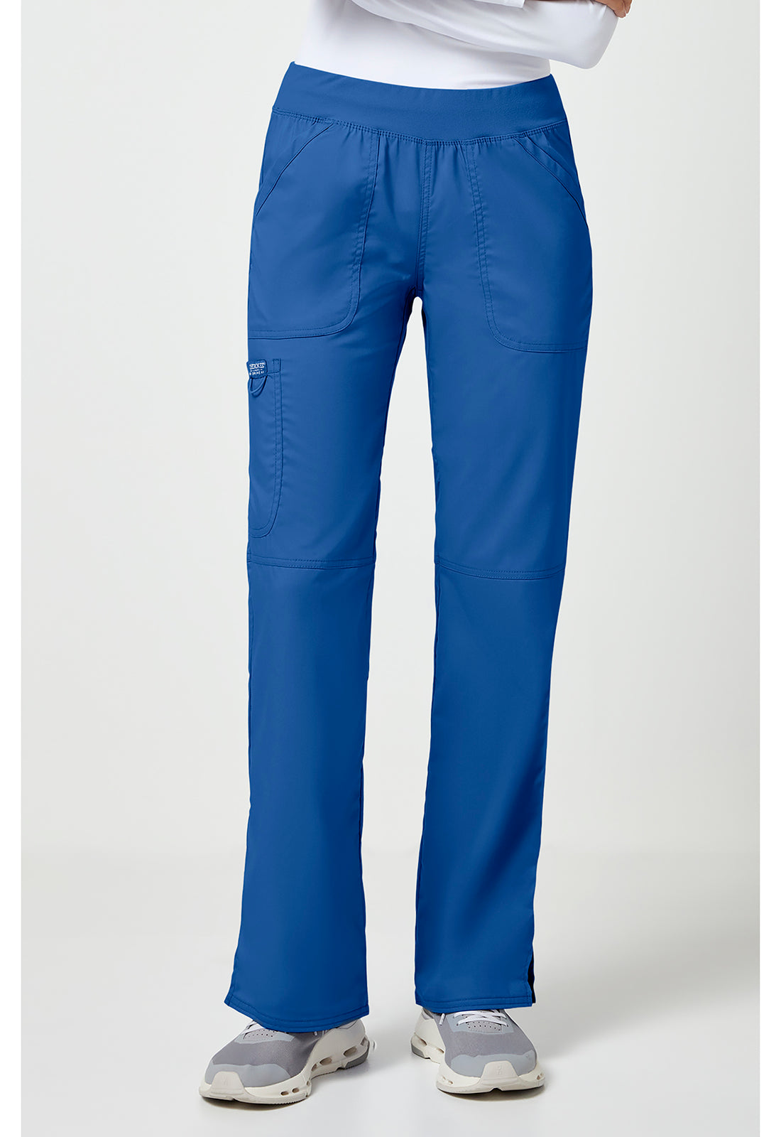 Cherokee WWE110 Mid Rise Straight Leg Pull-on Pant - Royal (front)