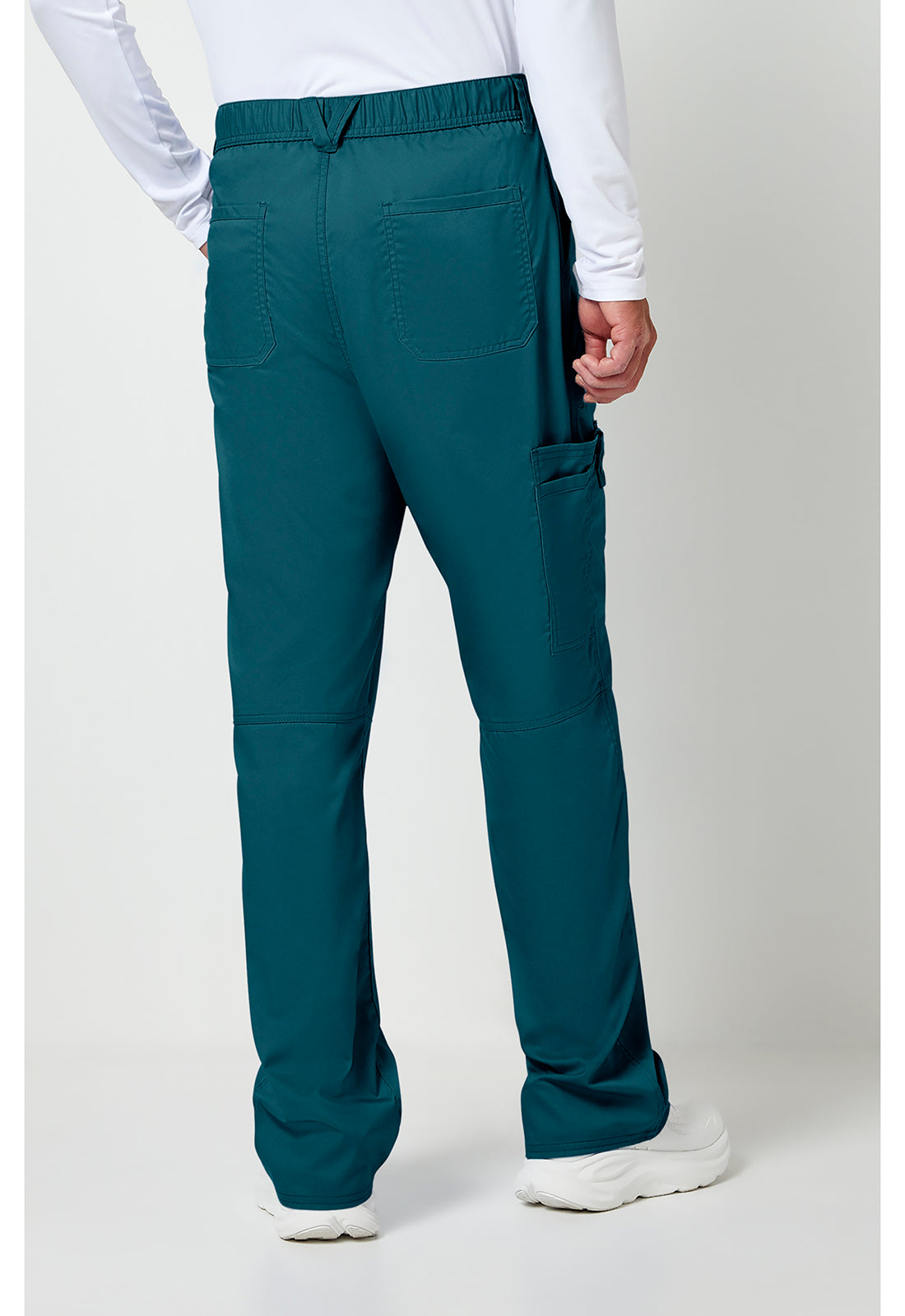 Cherokee WWE140 Men's Mid Rise Tapered Leg Pant - Caribbean Blue (back)