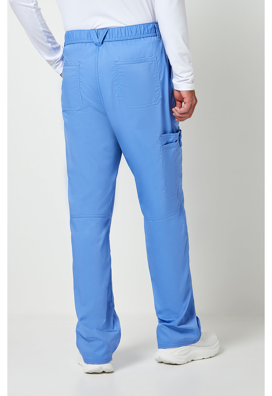 Cherokee WWE140 Men's Mid Rise Tapered Leg Pant - Ciel Blue (back)
