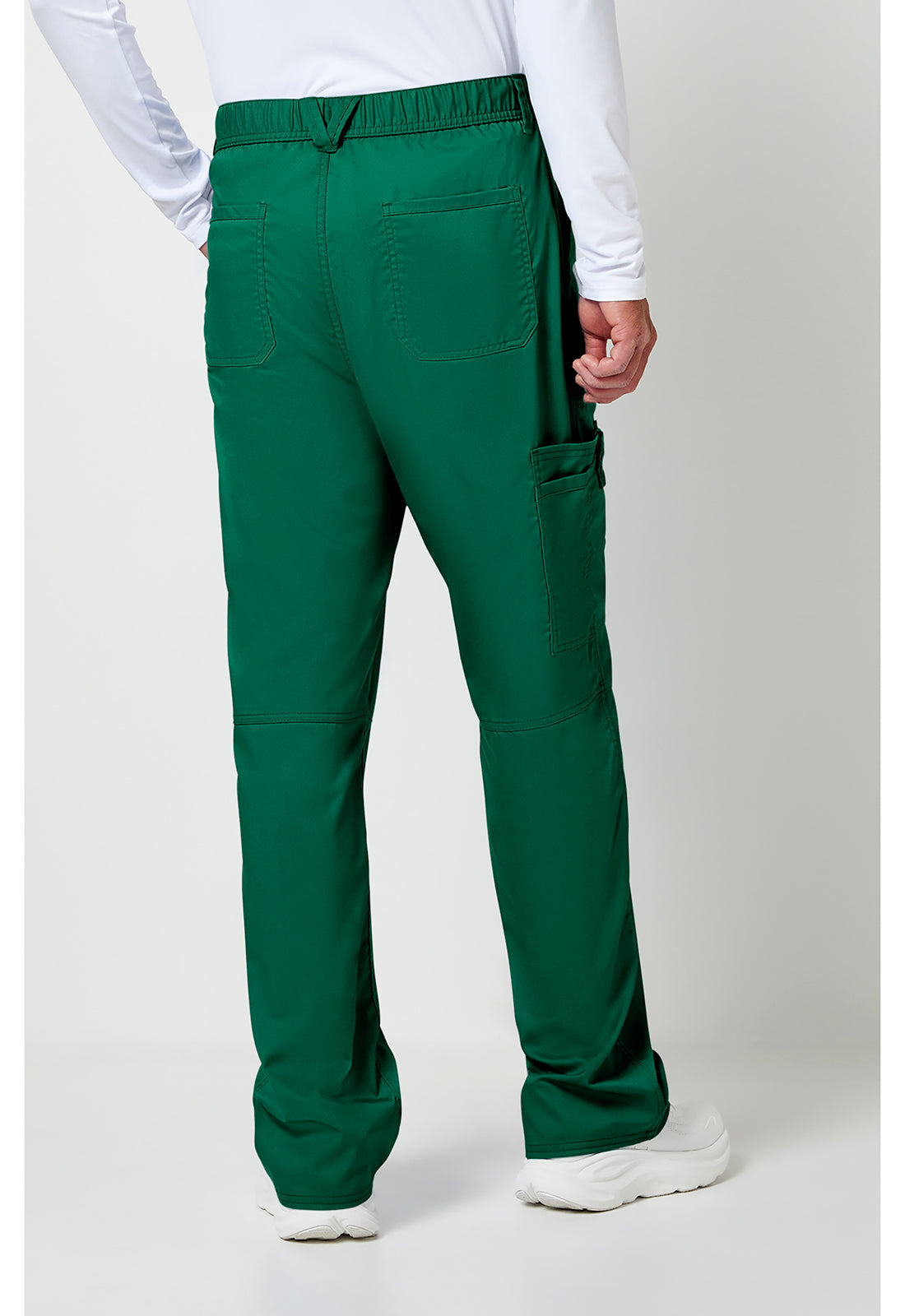 Cherokee WWE140 Men's Mid Rise Tapered Leg Pant - Hunter Green (back)