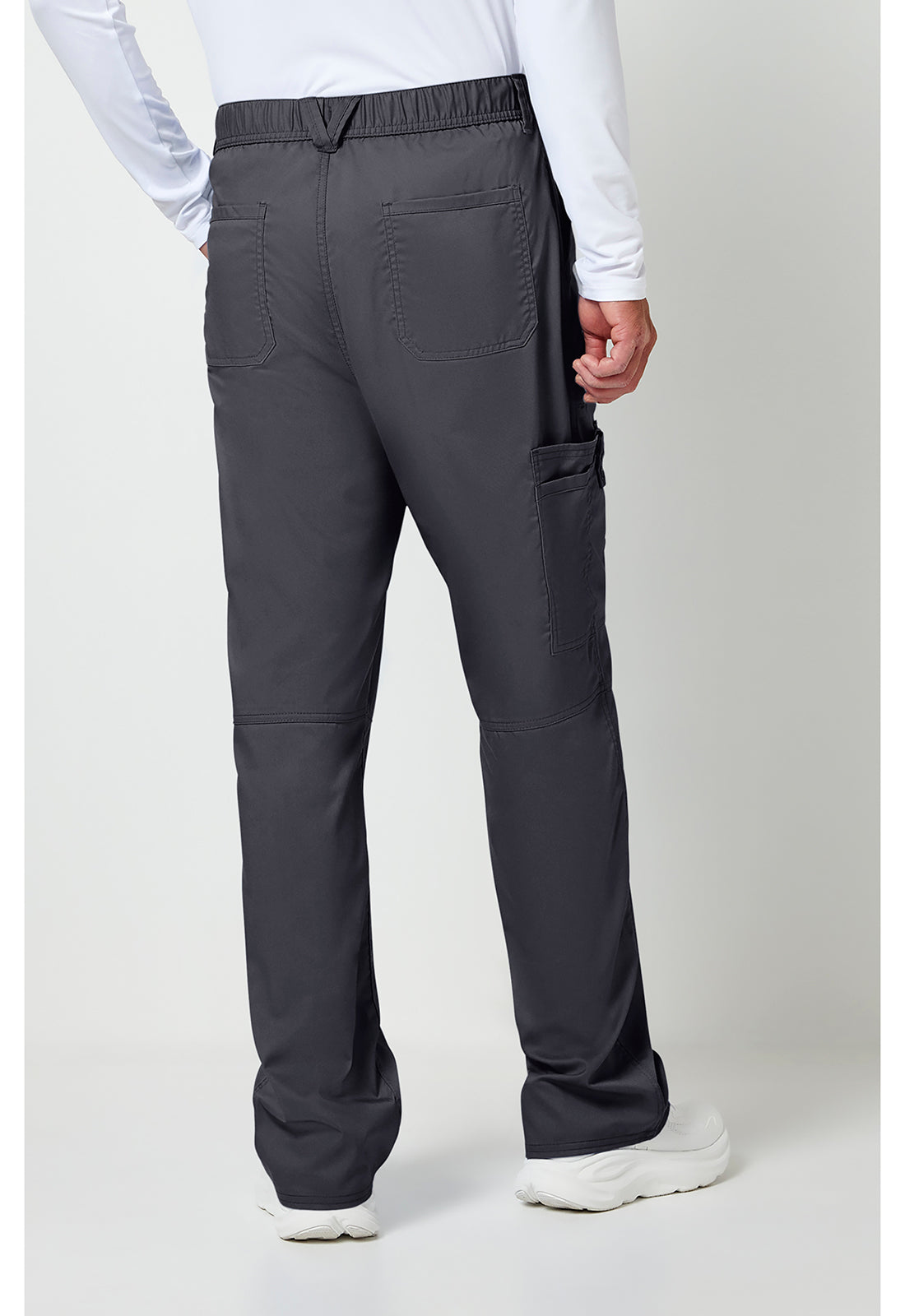 Cherokee WWE140 Men's Mid Rise Tapered Leg Pant - Pewter (back)