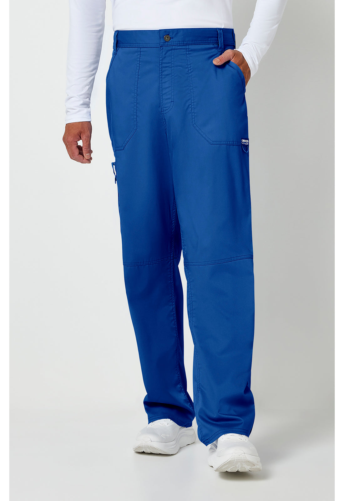 Cherokee WWE140 Men's Mid Rise Tapered Leg Pant - Royal (front)