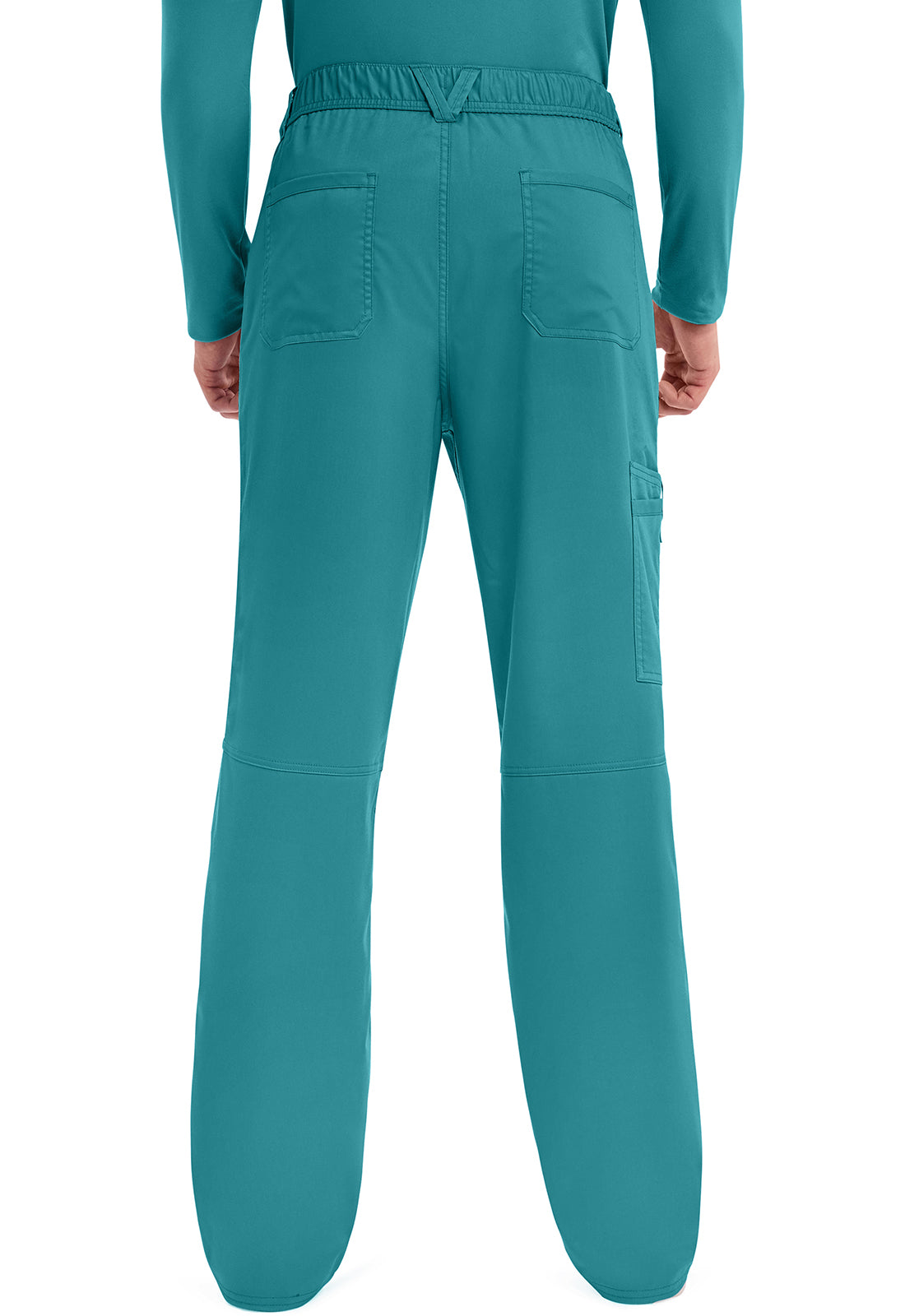 Cherokee WWE140 Men's Mid Rise Tapered Leg Pant - Teal Blue (back)